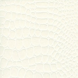 Papier cuir croco blanc 68,5x50 cm