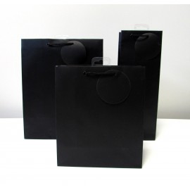 Sac cadeau uni Medium Noir (x6) Sac cadeau uni Medium Noir (x6)