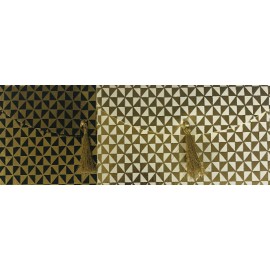 Enveloppe cadeau à pompon feuille d'or Enveloppe cadeau à pompon feuille d'or