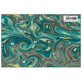 Papier imprimé Emeraude Marbré 