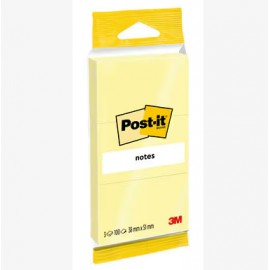 Notes Post-it 38 x 51 mm, 3 blocs