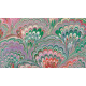 Papier imprimé Paon violet-rouge