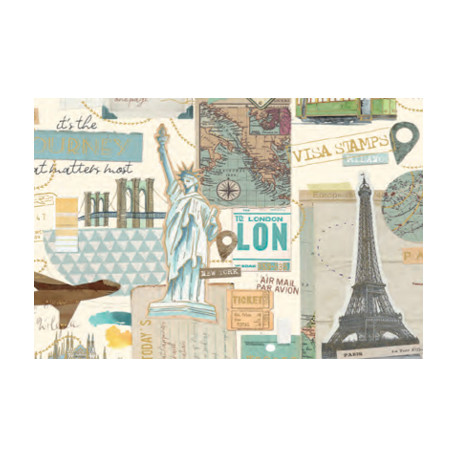 Papier imprimé Voyage