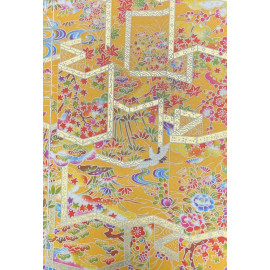 Carnet broché jap Paravent Jaune