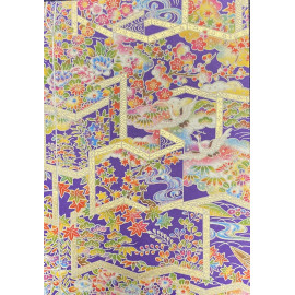 Carnet broché jap Paravent Mauve