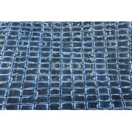 Papier Fait Main Carreaux Bleus