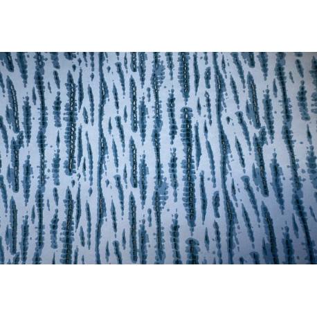 Papier Fait Main Lignes Bleues