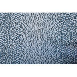 Papier Fait Main Effet Reptile Bleu et Blanc