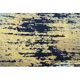 Papier Fait Main Abursh Marbré Doré sur Fond Noir