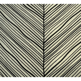 Lokta rayures contemporaines Noires sur Blanc