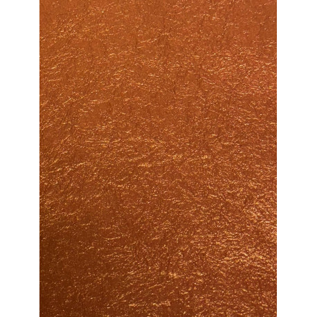 Papier Indien Metallisé froissé Cuivre