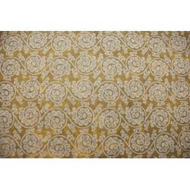 Lokta beige arabesques florales marron Lokta beige arabesques florales marron
