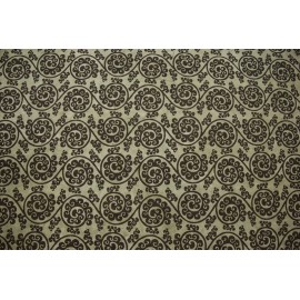 Lokta sable arabesques florales blanc Lokta sable arabesques florales blanc