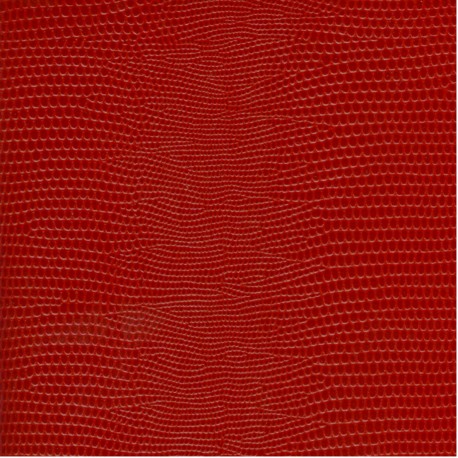 Papier cuir lézard rouge 68,5x50 cm