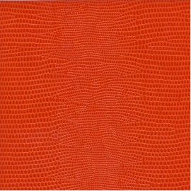 Papier cuir lézard orange 68,5x50 cm