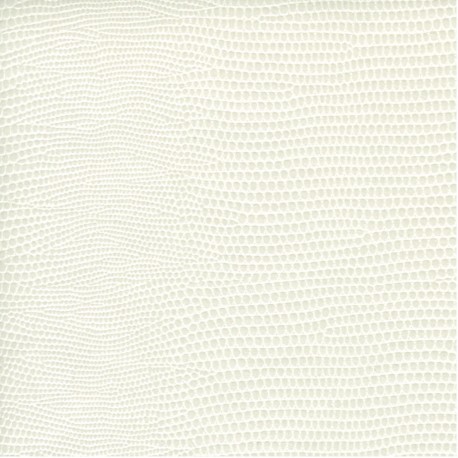Papier cuir lézard blanc 68,5x100 cm