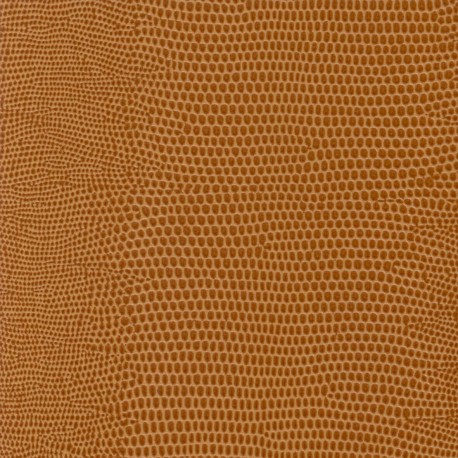 Papier cuir lézard caramel 68.5x50 cm