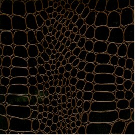Papier cuir croco marron 68,5x100 cm Papier cuir croco marron 68,5x100 cm