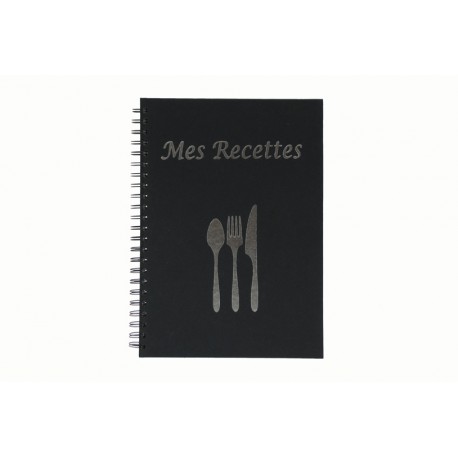 Book "Mes Recettes" Noir