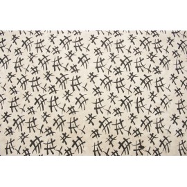 Lokta blanc motifs Asiatiques noirs Lokta blanc motifs Asiatiques noirs