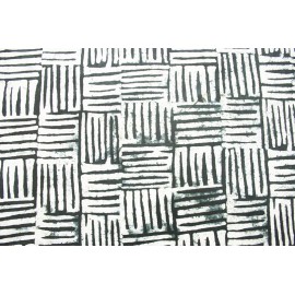 Batik Nepal Griffes Black & White Batik Nepal Griffes Black & White