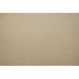Papier Floqué Arabesques beige Papier Floqué Arabesques beige